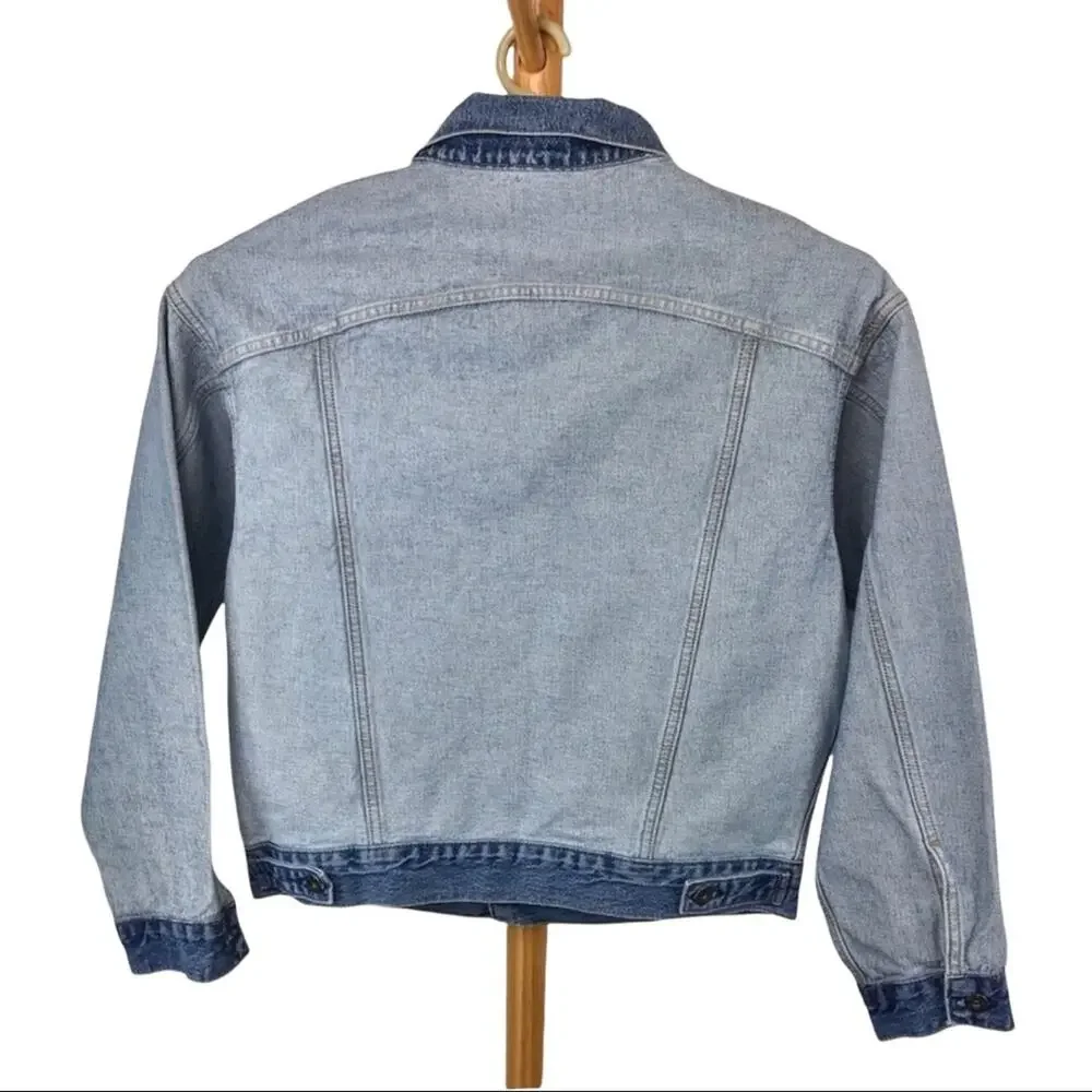 Levi's NWT Denim Trucker Jacket Crafted Oversized Inside Out XS/S